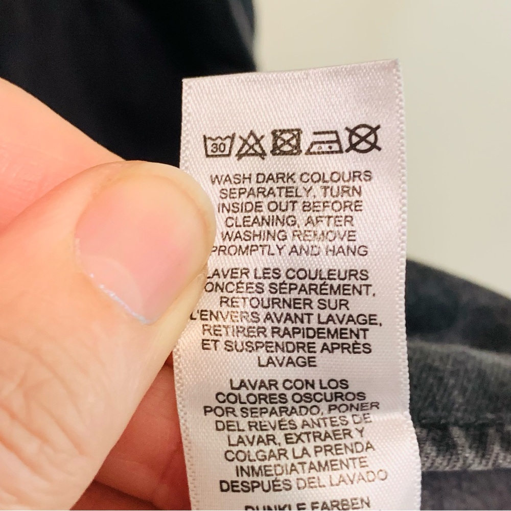 ASOS Black Denim Wrap Dress - Picture 6 of 9
